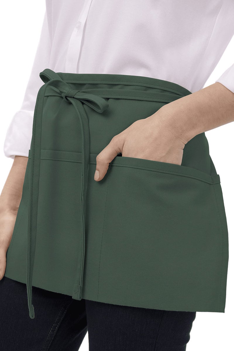 Chef Works Unisex Waitress Apron, Hunter Green, One Size - Image 5